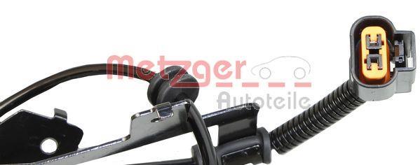 Capteur ABS (Capteur de vitesse de roue) METZGER ref. 0900998